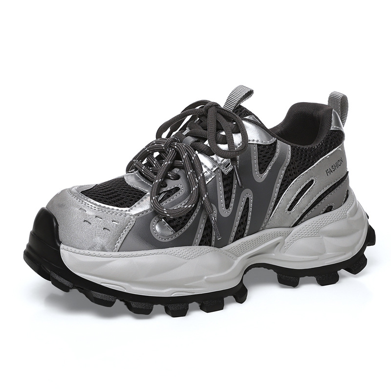 Women'S Shoes For Tennis - Damskie sneakersy z siateczki na grubej