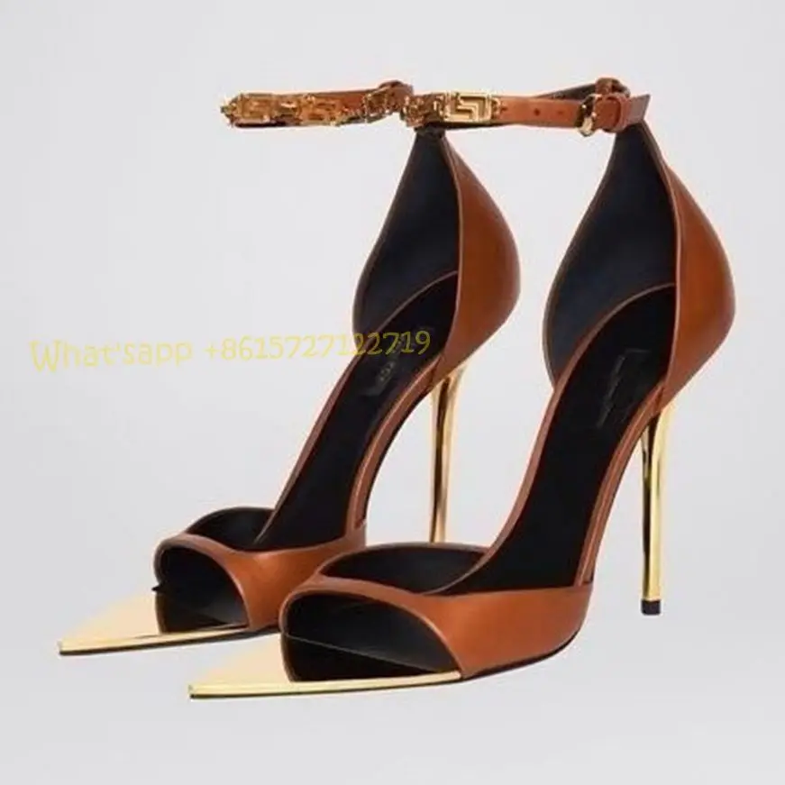 Women Shoes Luxury Brand - Kobiety zakrywane buty na obcasie jedwabne