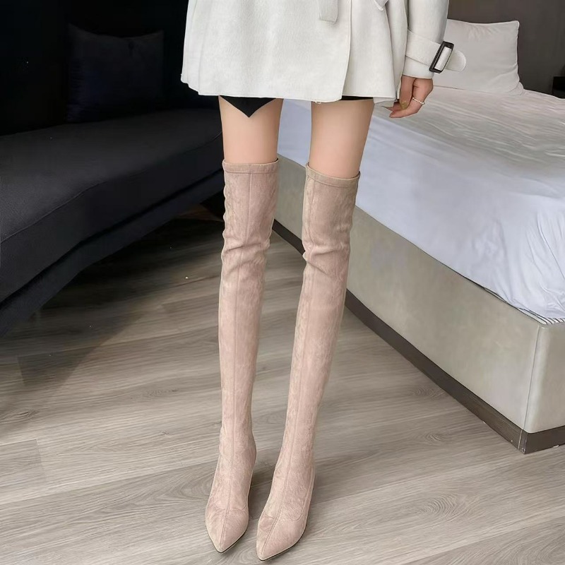 Sock Boot Women - Seksowne damskie kozaki z ostrym noskiem