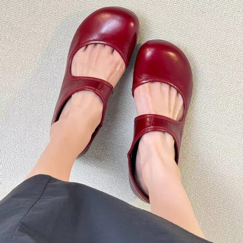 Women Shoes Luxury Brand - Damskie mokasyny na obcasie, modne skórzane
