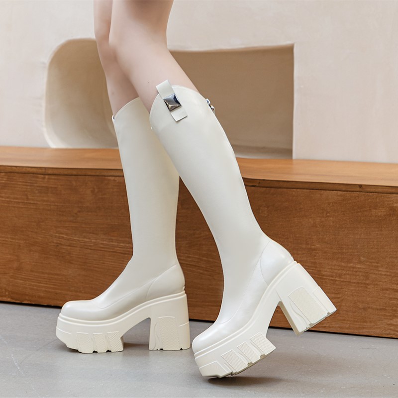 Sock Boot Women - DIMANYU 11cm Wysokie Obcasy Damskie Kozaki