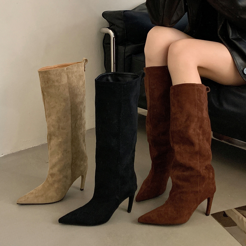 Botki damskie Street Punk Wint – High Knee Heel Boots recenzja i cena