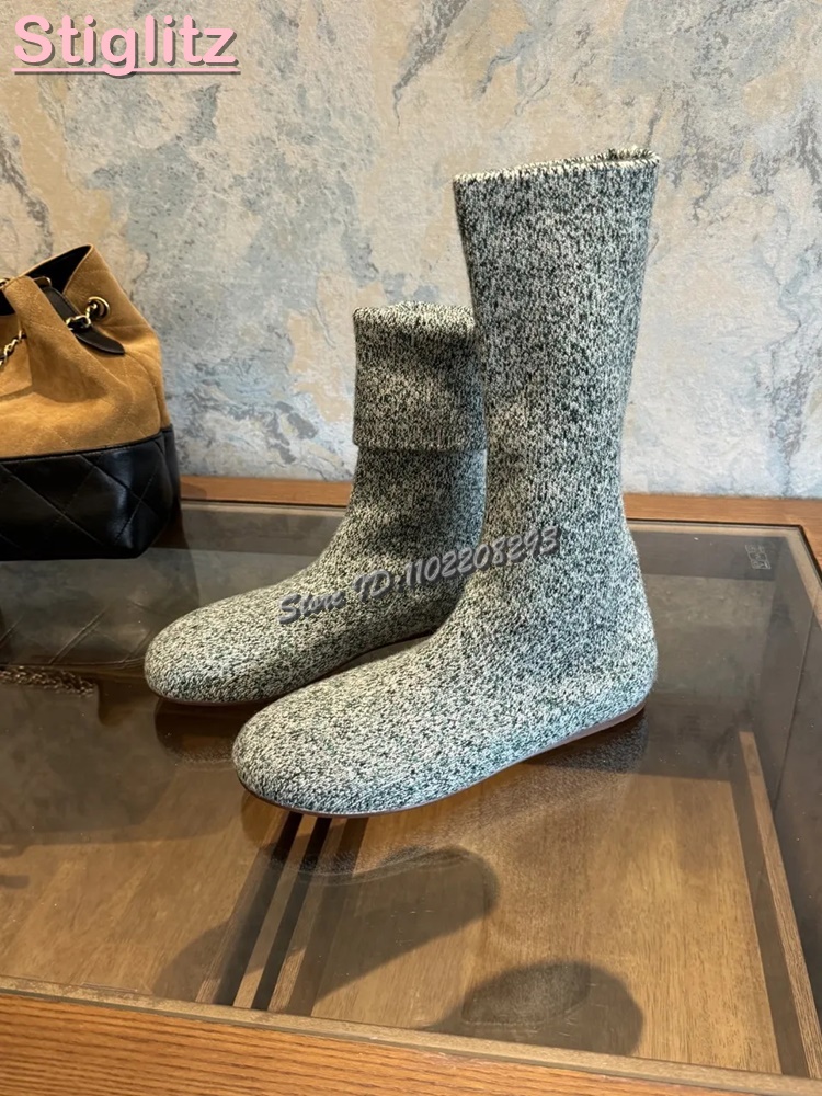Dzianinowe botki z okrągłym no – Sock Boot Women recenzja i cena