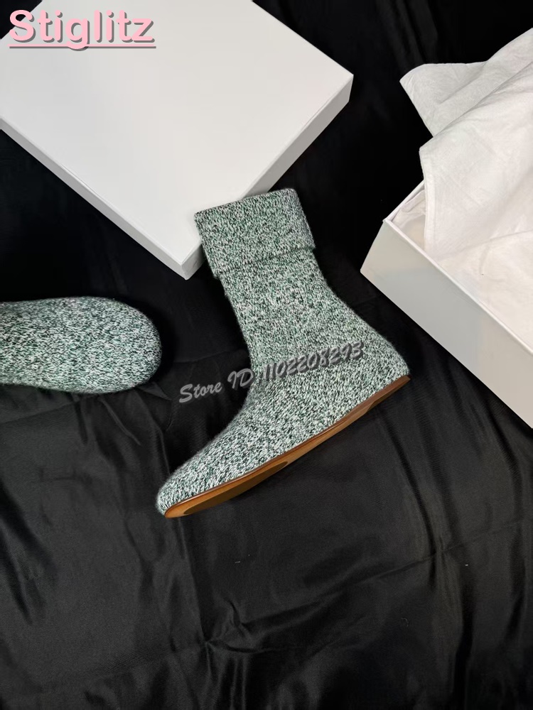Dzianinowe botki z okrągłym no – Sock Boot Women recenzja i cena