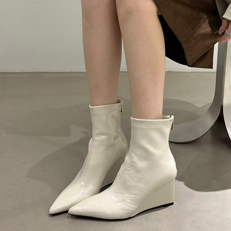 Botki damskie jesienno-zimowe  – Sock Boot Women recenzja i cena
