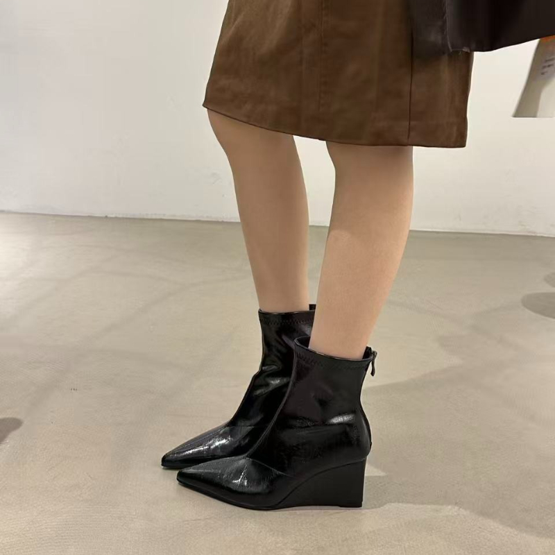 Botki damskie jesienno-zimowe  – Sock Boot Women recenzja i cena