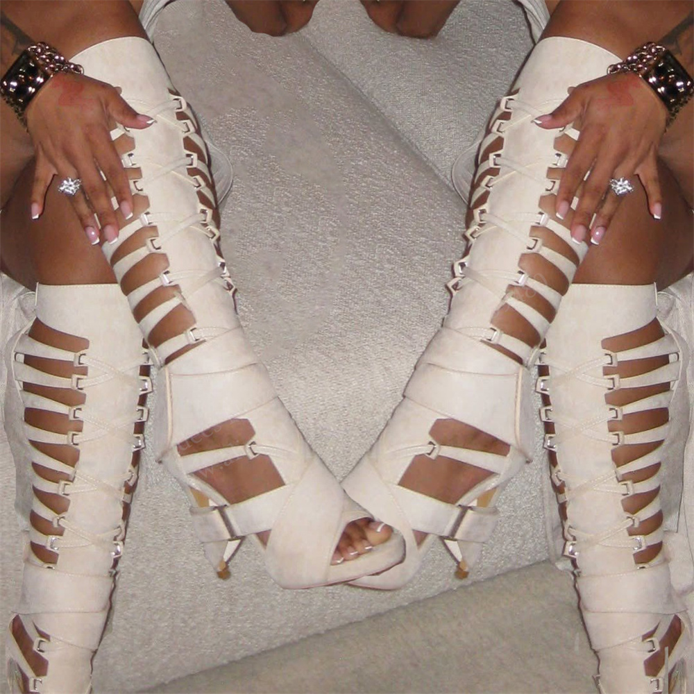 Gladiatorowe kozaki za kolano  – Gladiator Sandal Women recenzja i cena