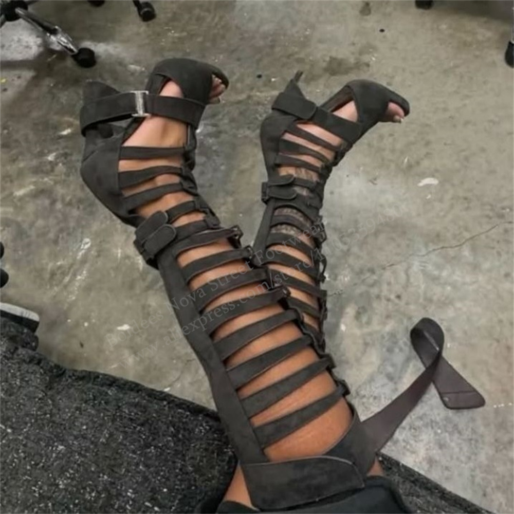 Gladiatorowe kozaki za kolano  – Gladiator Sandal Women recenzja i cena