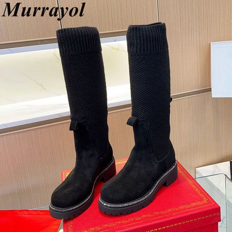 Botki za kolano Jesień Zima Za – Sock Boot Women recenzja i cena