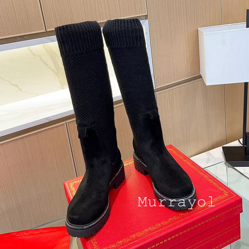 Botki za kolano Jesień Zima Za – Sock Boot Women recenzja i cena