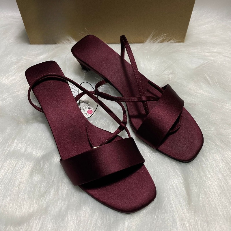 Luksusowe satynowe sandały dam – Women Shoes Luxury Brand recenzja i cena