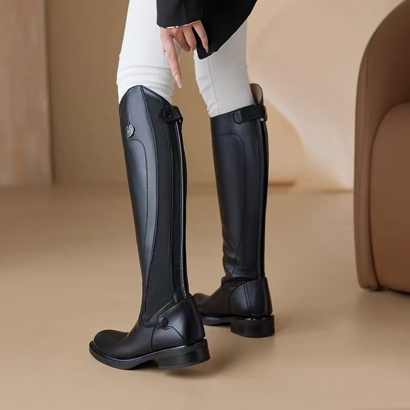 Miękkie skórzane buty jeździec – High Knee Heel Boots recenzja i cena