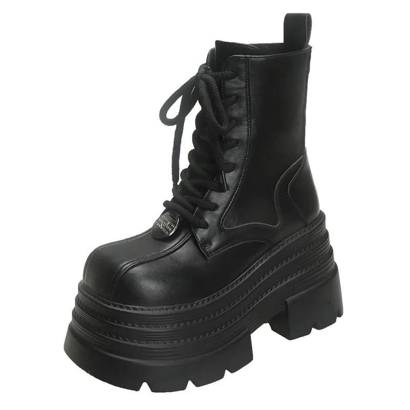 Damskie Botki Gotyckie Skórzan – Women Shoes Luxury Brand recenzja i cena