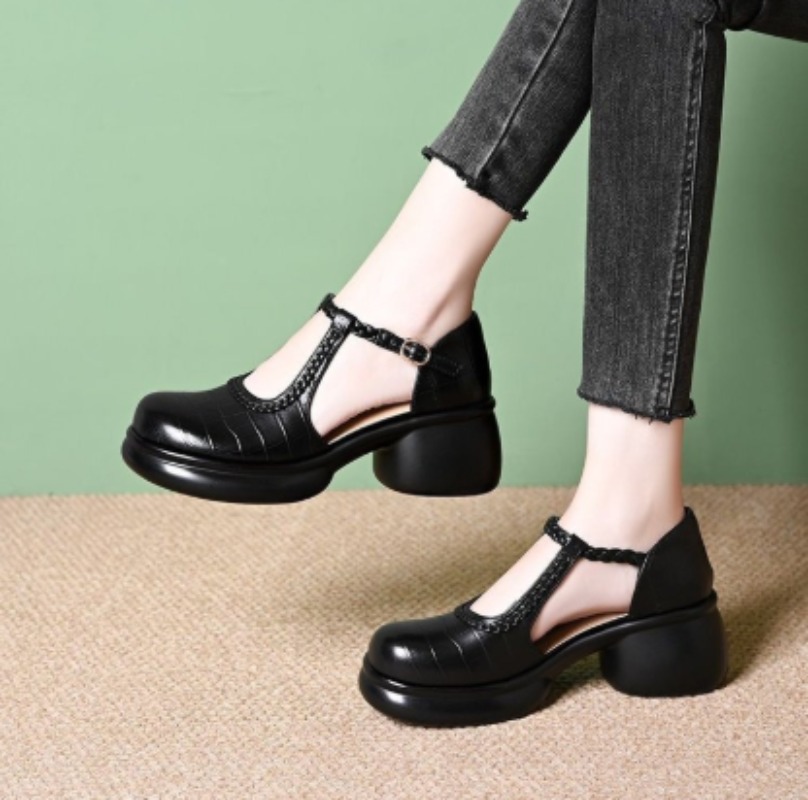 Damskie czarne sandały Mary Ja – Women Shoes Sandals recenzja i cena