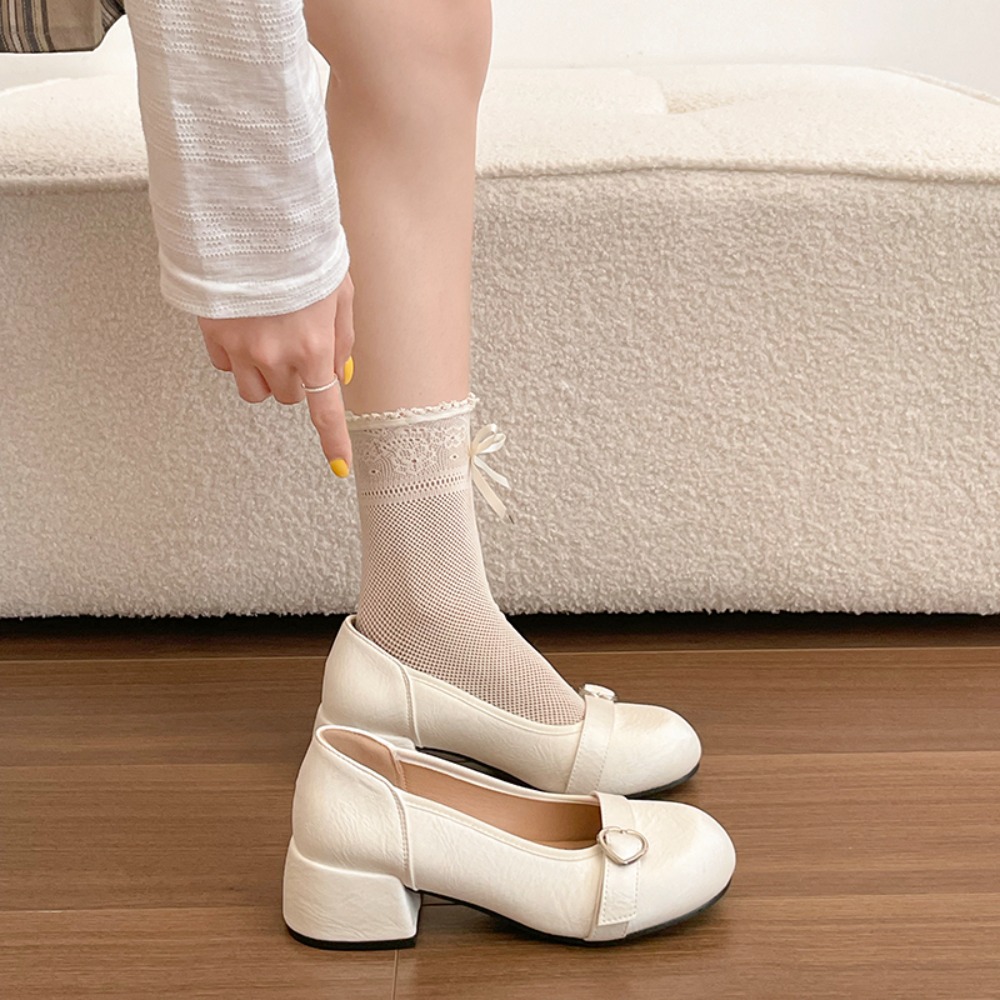 Srebrne czółenka na masywnym o – Women Shoes Mk recenzja i cena